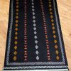 Moroccan craft, black knotted carpet