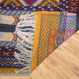 Beautiful Moroccan Handmade Taznakht red rug