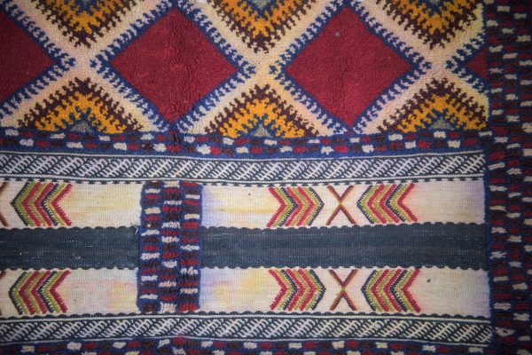Beautiful Moroccan Handmade Taznakht red rug