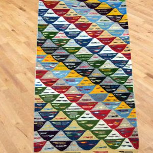 Colorful Moroccan Handmade Kilim rug
