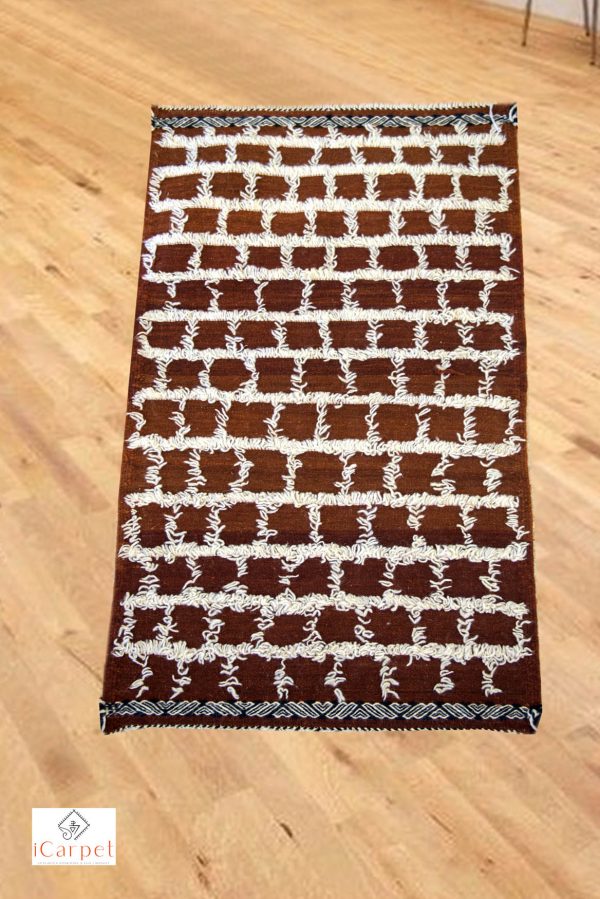 Authentic Moroccan Taznakht Brown Carpet