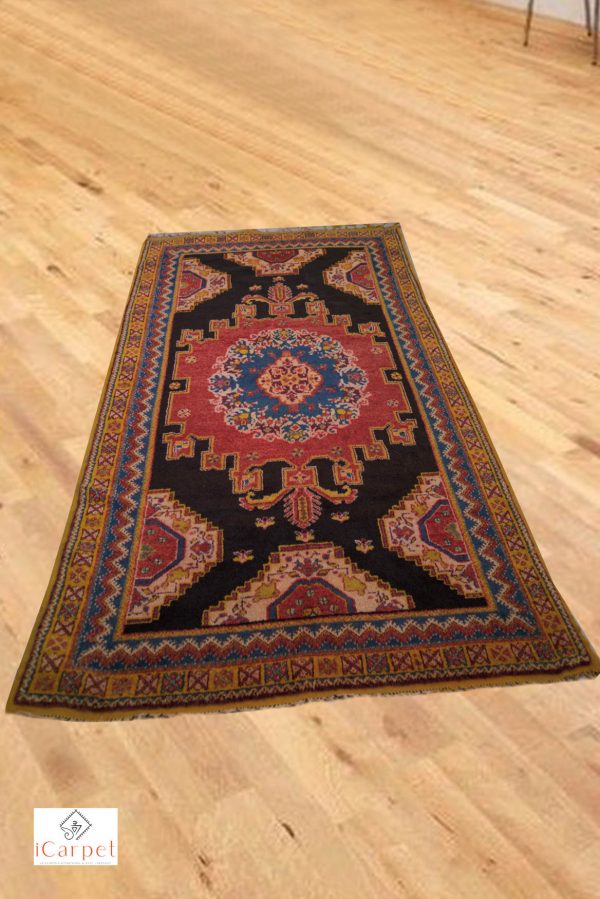 Moroccan Handmade black Carpet