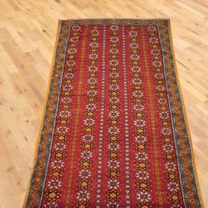Red Moroccan Handmade Taznakht rug
