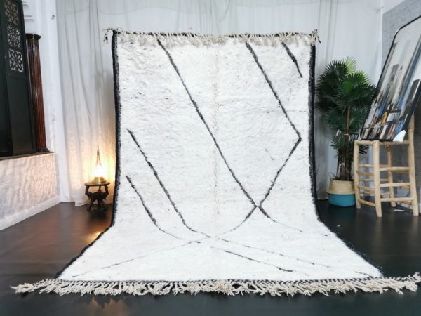 white ourain rug