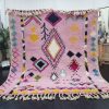 Stylish Pink Wool Rug