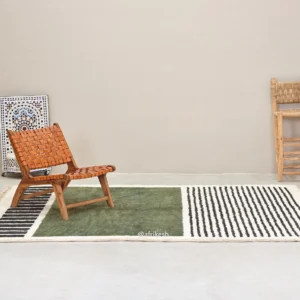 Elegant Handmade Berber Wool Rug