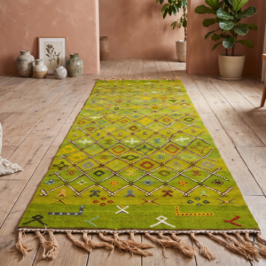Moroccan Berber Handmade Wool Runner Rug – 3 m x 60 cm (9.84 ft x 1.97 ft)